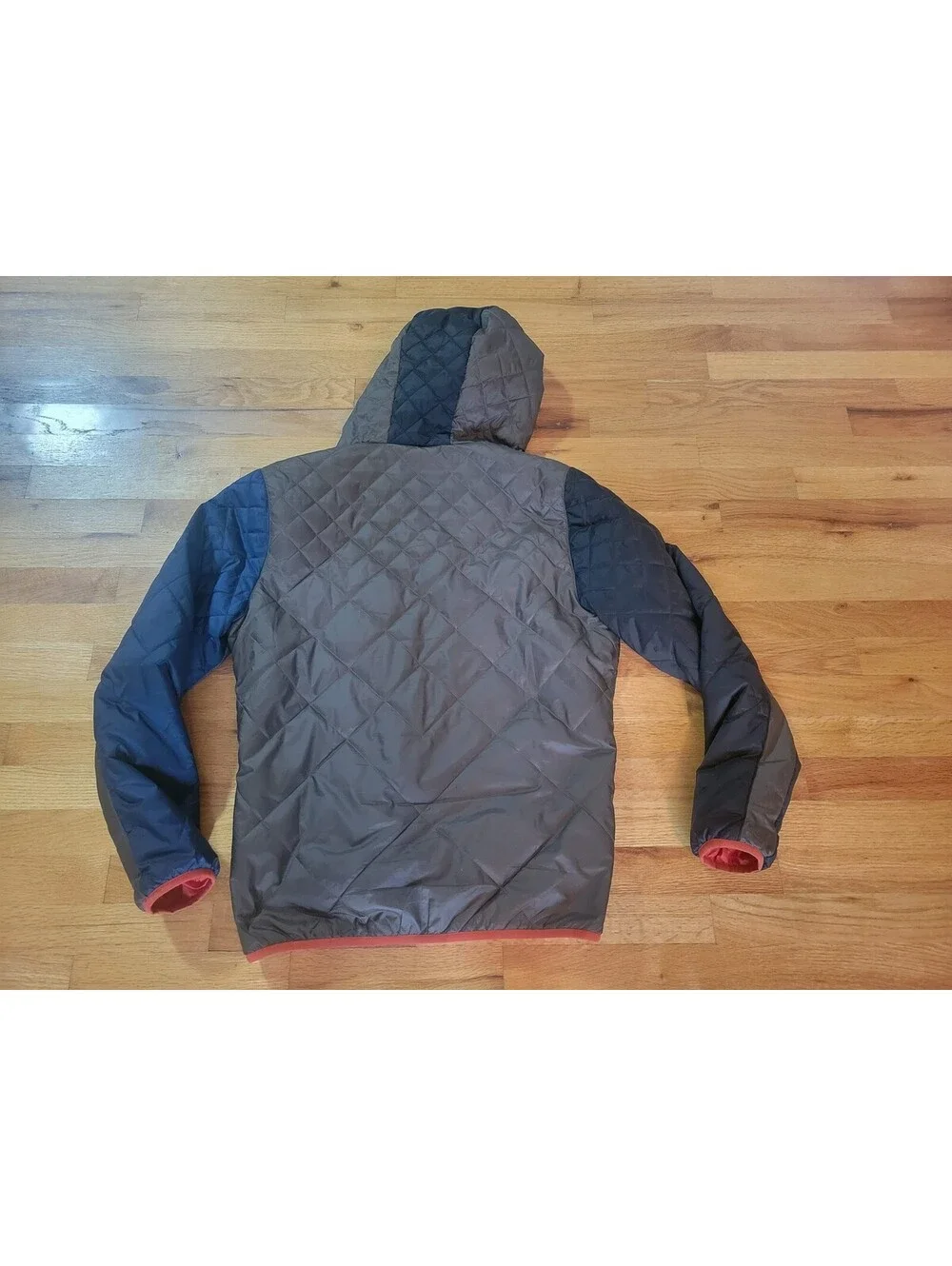 Rhone Jacket Mens Medium Multicolor Hooded Quilted Puffer Full Zip Outdoor